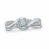 Thumbnail Image 1 of 0.33 CT. T.W. Diamond Braid Bridal Set in 10K White Gold