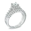 1.00 CT. T.W. Princess-Cut Diamond Bridal Set in 14K White Gold