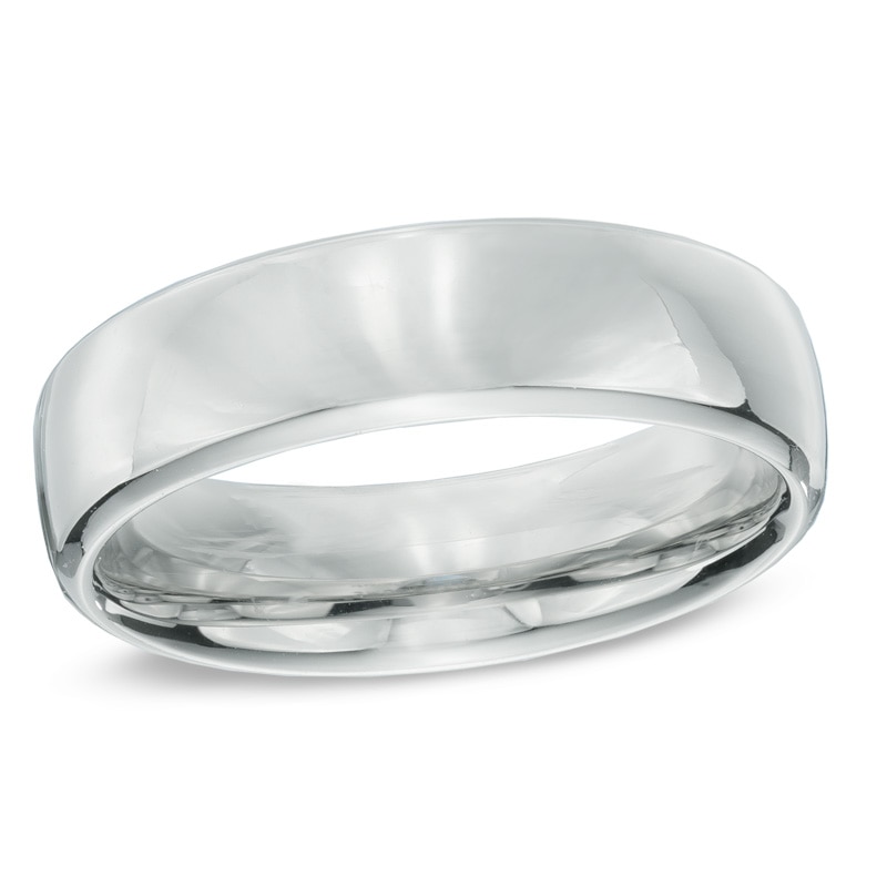 Main Image 1 of 6.5mm Comfort Fit Cobalt Wedding Band - Size 10
