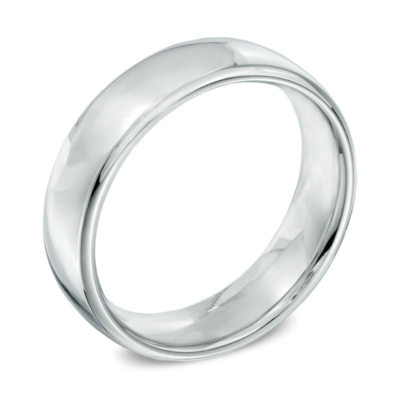 6.5mm Comfort Fit Cobalt Wedding Band - Size 10