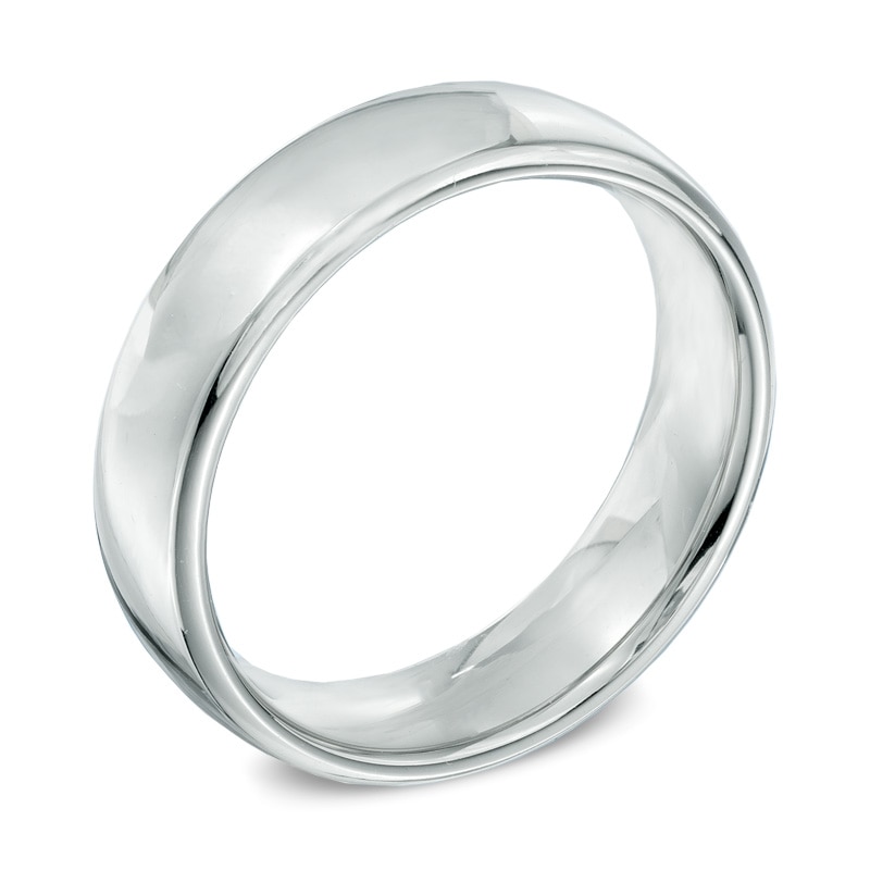 Main Image 2 of 6.5mm Comfort Fit Cobalt Wedding Band - Size 10