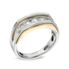 Thumbnail Image 1 of Men's 0.50 CT. T.W. Diamond Five Stone Ring in 10K Two-Tone Gold
