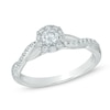 Thumbnail Image 1 of 0.50 CT. T.W. Diamond Twist Engagement Ring in 10K White Gold