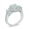 Thumbnail Image 1 of 1.50 CT. T.W. Diamond Frame Three Stone Engagement Ring in 14K White Gold
