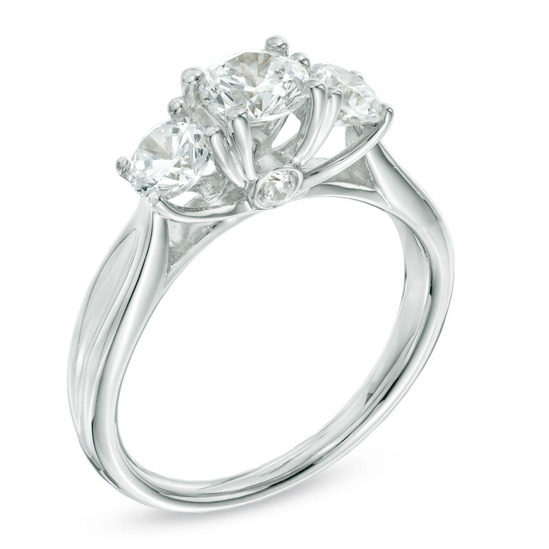 1.45 CT. T.W. Diamond Past Present FutureÂ® Engagement Ring in 14K Gold