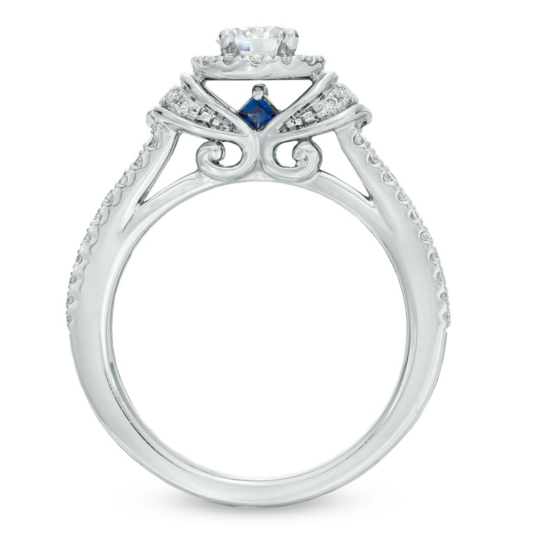 Vera Wang Love Collection 0.70 CT. T.W. Diamond Collar Engagement Ring in 14K White Gold