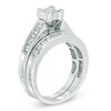 Thumbnail Image 2 of 1.00 CT. T.W. Certified Princess-CutQuad Diamond Bridal Set in 14K White Gold (I/SI2)