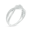 0.12 CT. T.W. Diamond Looped Ring in Sterling Silver