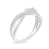 Thumbnail Image 2 of 0.12 CT. T.W. Diamond Looped Ring in Sterling Silver