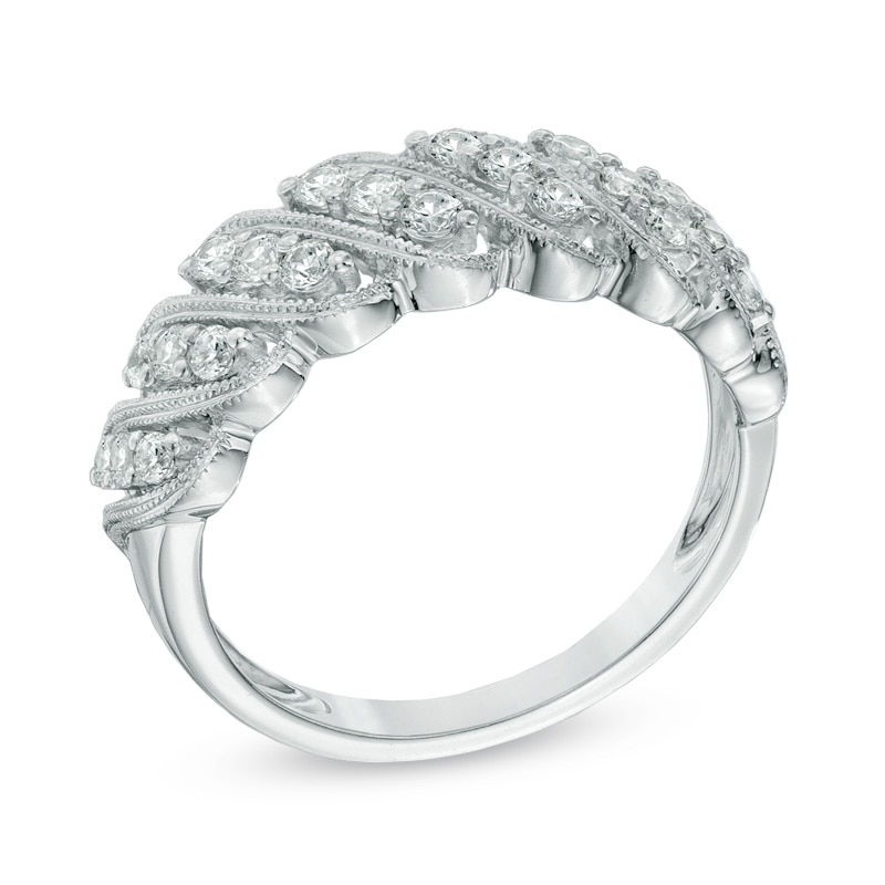 0.50 CT. T.W. Diamond Cascading Anniversary Band in 10K White Gold