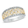Thumbnail Image 1 of 0.38 CT. T.W. Diamond Centre Braid Band in 10K Two-Tone Gold