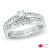 Thumbnail Image 0 of 0.45 CT. T.W. Certified Canadian Diamond Bridal Set in 14K White Gold (I/I2)