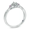 Thumbnail Image 1 of 0.10 CT. T.W. Diamond Promise Ring in Sterling Silver