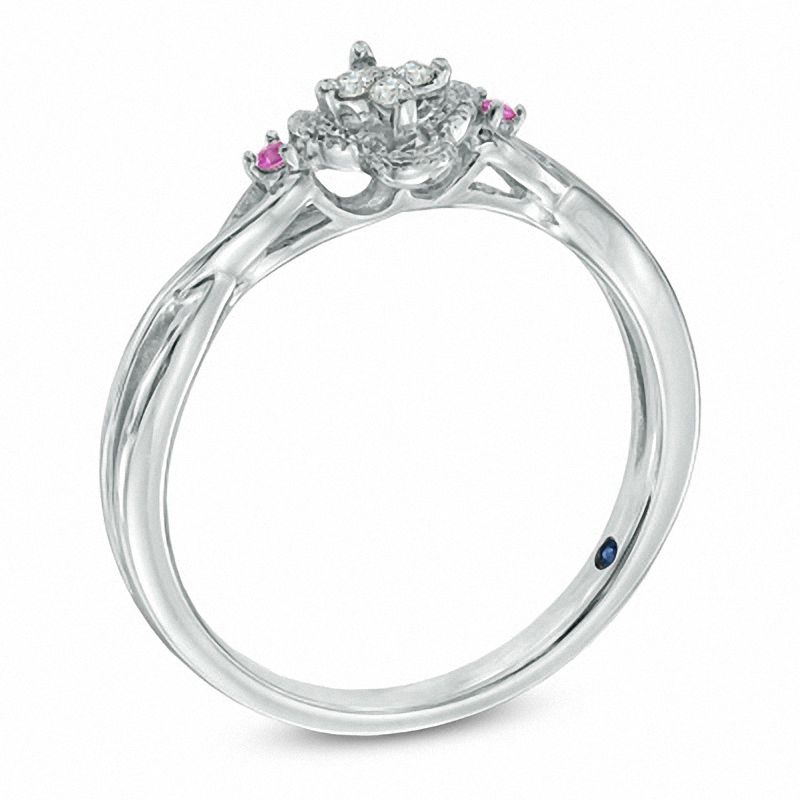 0.10 CT. T.W. Diamond Promise Ring Sterling Silver