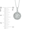 0.50 CT. T.W. Diamond Double Frame Pendant in 10K White Gold