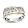 Men's 1.00 CT. T.W. Diamond Five Stone Ring in 10K Two-Tone Gold - Size 10