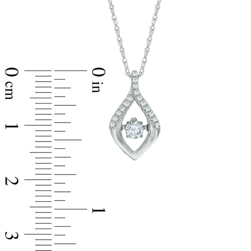Unstoppable Loveâ¢ 0.25 CT. T.W. Diamond Teardrop Pendant in 10K White Gold