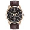 Men's Citizen Eco-Drive® Rose-Tone Strap Watch with Brown Dial (Model: BU2013-08E)
