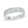 Thumbnail Image 0 of Men's 0.25 CT. T.W. Diamond Channel Ring in 10K White Gold