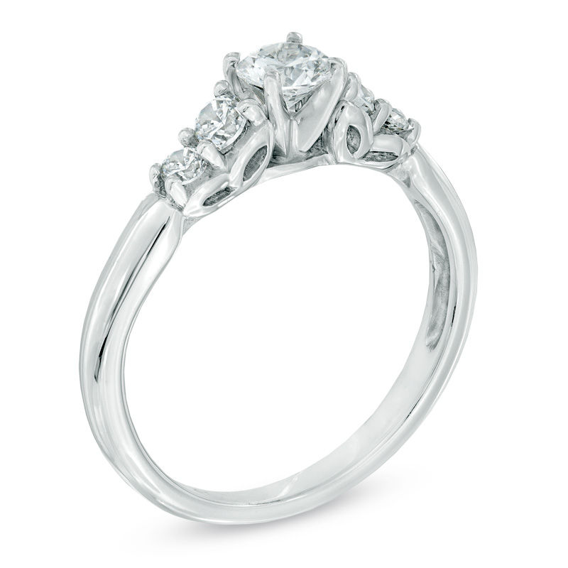 Celebration Canadian LuxÂ® 0.57 CT. T.W. Certified Diamond Engagement Ring in 18K White Gold (I/SI2)