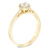 Thumbnail Image 1 of 0.34 CT. T.W. Certified Canadian Diamond Frame Engagement Ring in 14K Gold (I/I1)