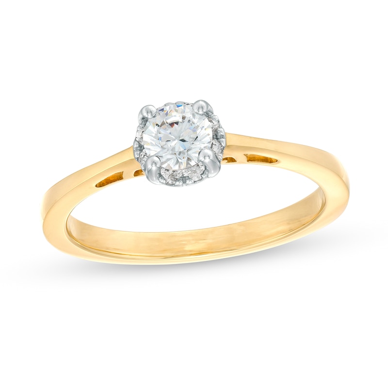 0.50 CT. T.W. Certified Canadian Solitaire Diamond Engagement Ring in 14K Gold (I/I1)