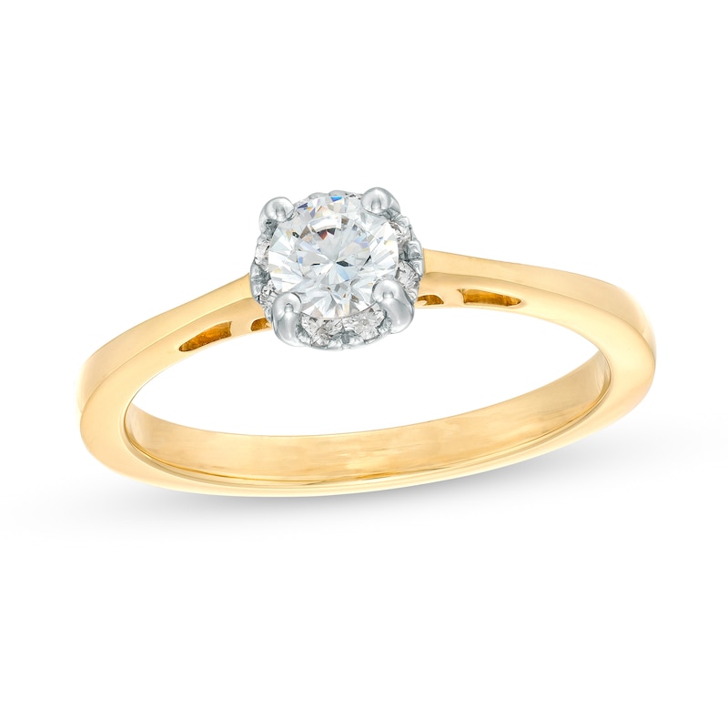 0.50 CT. T.W. Canadian Certified Solitaire Diamond Engagement Ring in 14K Gold (I/I1)|Peoples Jewellers