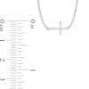 Thumbnail Image 1 of Diamond Accent Sideways Cross Necklace in 10K Rose Gold