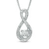 Thumbnail Image 0 of 0.20 CT. T.W. Certified Canadian Diamond Infinity Pendant in Sterling Silver (I/I2)