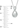 Thumbnail Image 1 of 0.20 CT. T.W. Certified Canadian Diamond Infinity Pendant in Sterling Silver (I/I2)