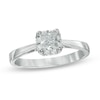 Thumbnail Image 0 of 0.50 CT. T.W. Certified Canadian Princess-Cut Diamond Engagement Ring in 14K White Gold (I/I1)