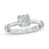 Thumbnail Image 1 of 0.50 CT. T.W. Certified Canadian Princess-Cut Diamond Engagement Ring in 14K White Gold (I/I1)