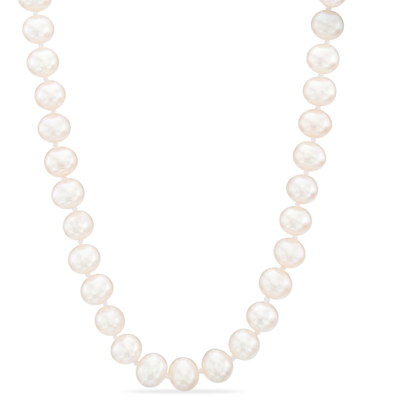 6.0 - 7.0mm Cultured Freshwater Pearl Strand Necklace with 14K Gold Clasp|Peoples Jewellers