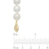 8.0-10.0mm Freshwater Cultured Pearl Graduated Strand Necklace with 14K Gold Clasp