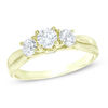 Thumbnail Image 0 of 0.95 CT. T.W. Diamond Past Present Future® Engagement Ring in 14K Gold