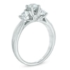 Thumbnail Image 1 of 0.95 CT. T.W. Diamond Past Present Future Engagement Ring in 14K White Gold