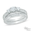 Thumbnail Image 0 of 1.20 CT. T.W. Diamond Past Present Future Bridal Set in 14K White Gold