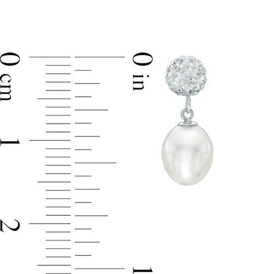 6.0-8.0mm Freshwater Cultured Pearl and Crystal Bead Necklace, Bracelet and Earrings Set in Sterling Silver