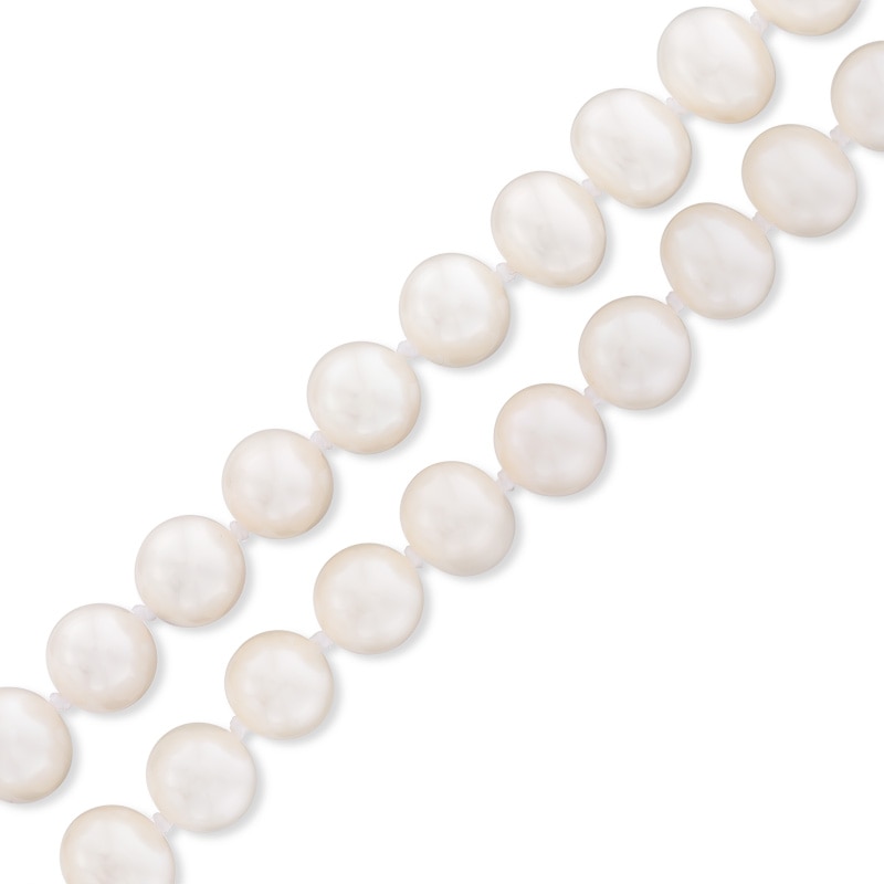 6.0 - 7.0mm Cultured Freshwater Pearl Double Strand Bracelet with Sterling Silver Clasp - 7.25"|Peoples Jewellers