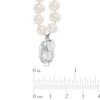 6.0-7.0mm Freshwater Cultured Pearl Double Strand Bracelet with Sterling Silver Clasp-7.25"