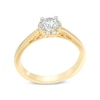 Thumbnail Image 1 of 0.70 CT. T.W. Certified Canadian Diamond Frame Engagement Ring in 14K Gold (I/I1)