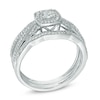 Thumbnail Image 2 of 0.40 CT. T.W. Diamond Braid Vintage-Style Frame Bridal Set in 10K White Gold