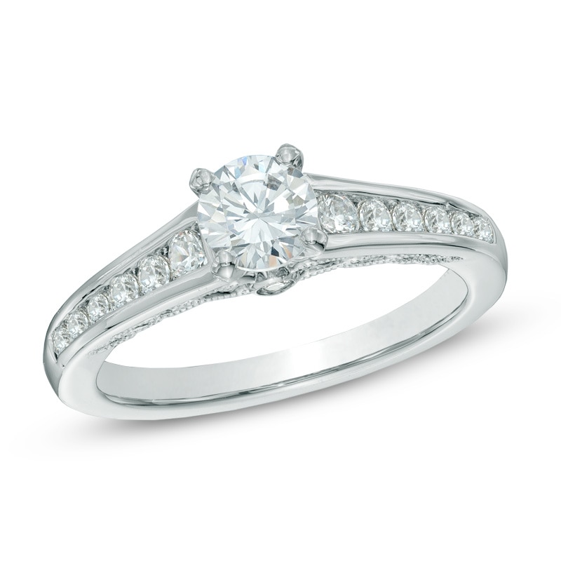 1.00 CT. T.W. Diamond Engagement Ring in 14K White Gold|Peoples Jewellers