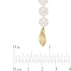 7.0-7.5mm Akoya Cultured Pearl Strand Necklace with 14K Gold Clasp