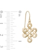 Mystic Knot Dangle Earrings in 10K Gold