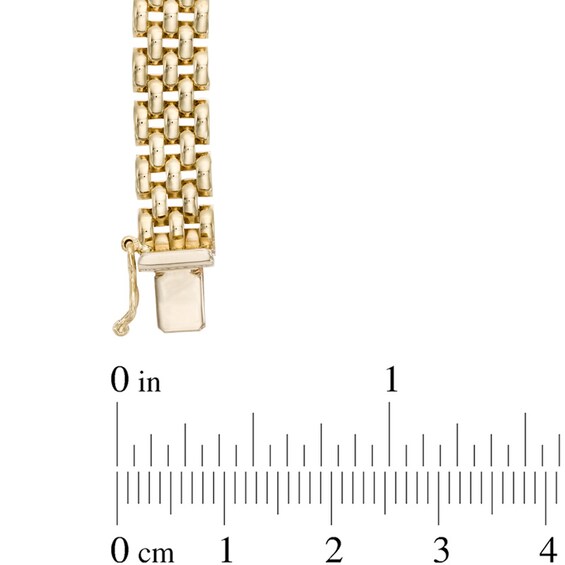 Panther Link Bracelet in 10K Gold