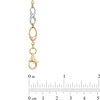 Infinity Link Bracelet in 10K Two-Tone Gold - 7.25"