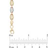 Mariner Link Chain Bracelet in 10K Tri-Tone Gold - 7.25"