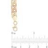 Stampato Chain Link Bracelet in 10K Tri-Tone Gold - 7.25"