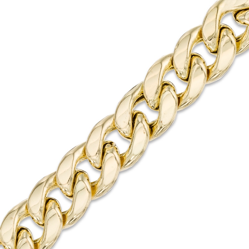 Men's 9.2mm Curb Chain Bracelet in 10K Gold - 8.5"|Peoples Jewellers